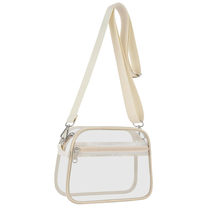 Clear Bag for Stadium Events Clear Sports Fan Handbags Purses with Adjustbale Strap for Concerts Festivals Game Day