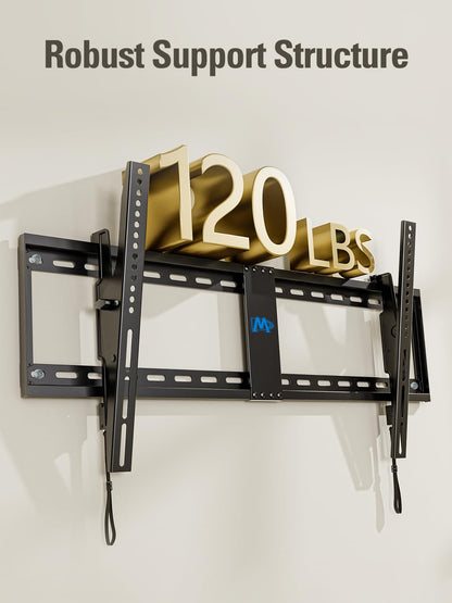 Mounting Dream TV-Wandhalterung für die meisten 37-75-Zoll-Fernseher, universelle neigbare TV-Halterung passend für 16", 18", 24" Ständer mit Tragkraft 132lbs, Max Vesa 600 x 400mm, flache TV-Wandhalterung mit niedrigem Profil