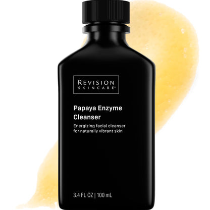 Revision Skincare Papaya Enzyme Cleanser, Energizing Facial Cleanser with Salicylic Acid, Soothing and Exfoliating