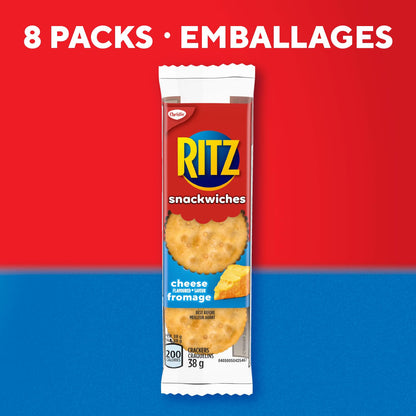 Ritz Snackwich Crackers Käsegeschmack (8x38g) 304g/10.7oz {Importiert aus Kanada}
