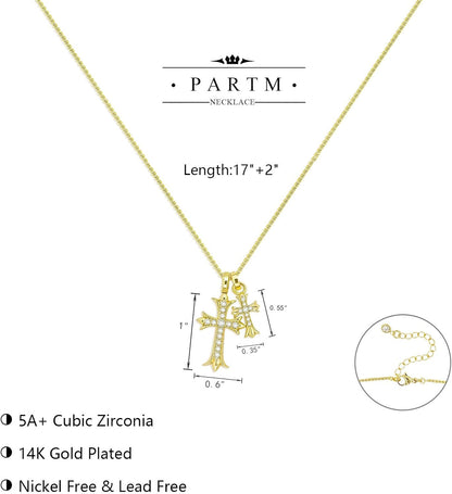 Elevate Your Style with the Partm Double Cross Necklace