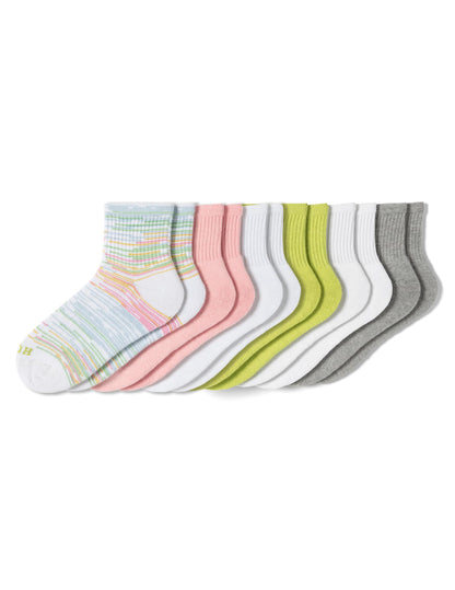 Hue Damen Mini-Crew-Socken, 6er-Pack, Weiß, Einheitsgröße