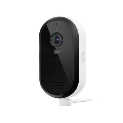 Security Camera Outdoor Wired 2-Pack - Arlo Essential 2K Surveillance Camera with Person Detection, Package Alert, Color Night Vision, 2-Way Audio, Weather Resistant, Motion Detection