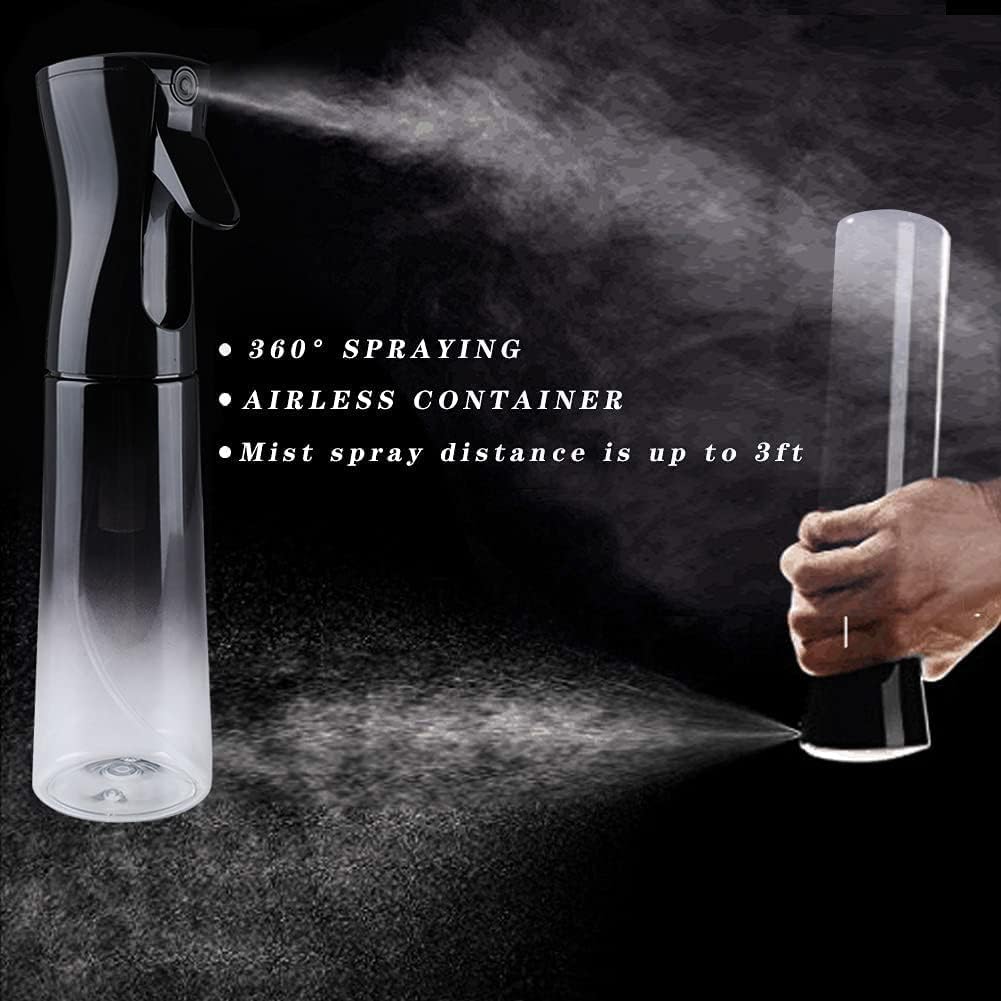 TANSHINE Kontinuierliche Haar Pflanze Mister Sprühflasche Fein Leer Klein Nebelsprühflaschen Nebelsprüher Wasser Alkohol Reinigungs Sprühnebel Flasche für Lockenhaar Styling Produkte,Pflanzen, 200ml,Klar