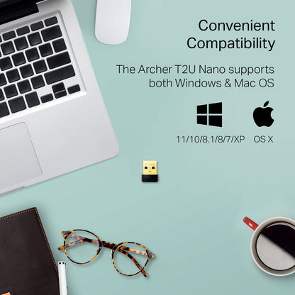 TP-Link 2-in-1 USB Bluetooth WiFi Adapter Archer TX10UB Nano | AX900 WiFi 6 BT 5.3 USB 2.0 Adapter for Desktop PC | Dual-Band WiFi Dongle | OFDMA, MU-MIMO, WPA3 | Travel Size | Supports Windows 11,10