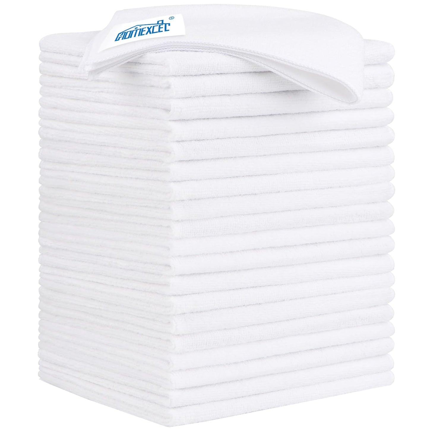 HOMEXCEL Microfiber Cleaning Cloth 12 Pack, 12.5 x 12.5 inch Microfiber Towels for Cars, Ultra Absorbent Car Washing Cloth, Lint Free Streak Free Cleaning Rags for Car, Kitchen, and Window (Grey)