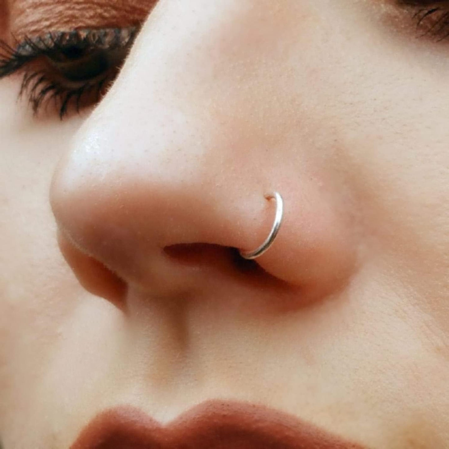 Effortless Style with EnCharmed's 925 Sterling Silver Fake Clip on Nose Ring