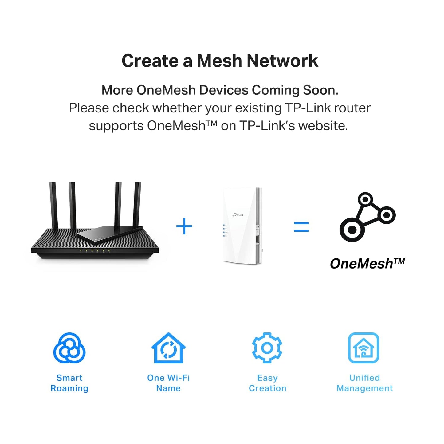TP-Link AC1900 WLAN-Repeater RE550 | Dualband-WLAN-Verstärker mit Gigabit-Ethernet-Port | Bis zu 200 m², 32 Geräte | Internet-Signalverstärker | App-Einrichtung | EasyMesh-kompatibel