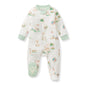 Burt's Bees Baby Boys Sleep and Play Pajamas, 100% Organic Cotton, One-piece PJs, Diagonal Zip Up Loose Fit Footie