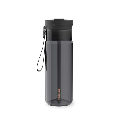 Contigo DualSip 24 oz Tritan Plastic Water Bottle with Carry Strap & 2-in-1 Leakproof Lid (Straw or Spout), BPA-Free, Dishwasher Safe