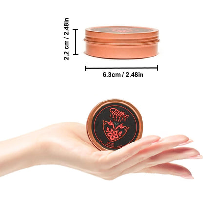 Tattoo Lovers Care Tattoo Salve Artists Tin Glide Tattoo Balm Before, During & Aftercare Cream Moisturizer Rejuvenates Older Tattoos & Combats Redness, Swelling, Scabbing Natural Ingredients 6oz