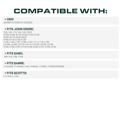 John Deere 42 Inch Deck Belt Replacement - UDC Parts GX20072
