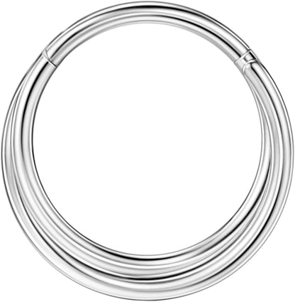 16G, 10mmSilver, Plain Twisted Hoop