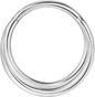 16G, 8mmSilver, Plain Twisted Hoop