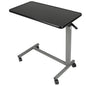 Vaunn Medical Cart Pneumatic Adjustable Overbed Table with Wheels – Rolling Bedside Table for Hospital, Portable Standing Cart & Laptop Desk for Bed, Couch, Wheelchair