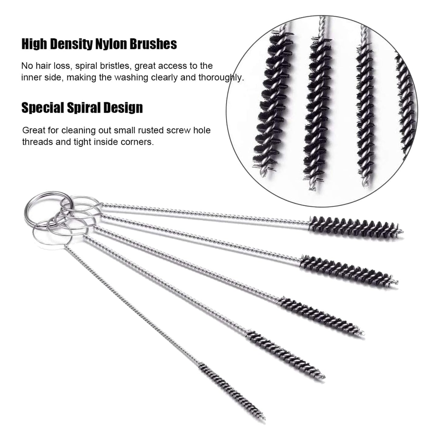 ABEST AirbrushSpray GunCarburetorCleaning Tool Set,13 Cleaning Wires Set + 5 Cleaning Needles + 5 Nylon Brushes + 1 Repair Tool for Removing Nozzle Paint, Dirt, Tattoo Tube,Carb Carburetor