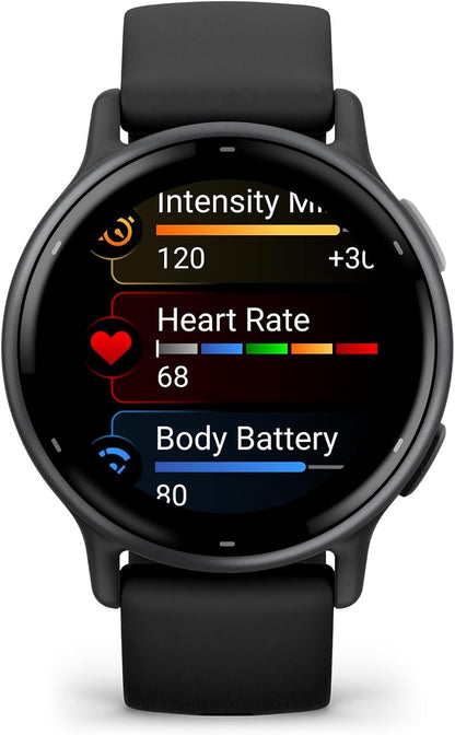 Garmin vívoactive 5, GPS-Smartwatch für Gesundheit und Fitness, AMOLED-Display, bis zu 11 Tage Akkulaufzeit, Schwarz