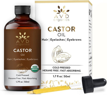 AVD Organics Rosmarinöl für Haarwachstum & Kopfhaut | Mit Biotin angereichert | Haarstärkend, pflegend und voluminös | Mit Jojoba- & Rizinusöl angereichert | GVO-frei 120ml