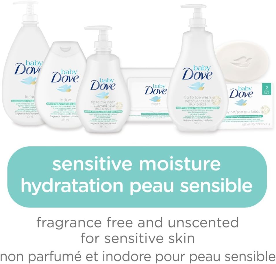 Baby Dove Tip to Toe Waschgel Sensible Feuchtigkeit hypoallergen und parfümfrei 591 ml