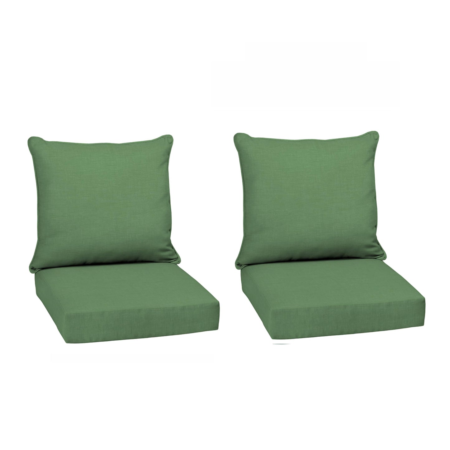 Arden Outdoor Foam Deep Seat Cushions Set, 24x24, Premium High-Density Foam, Never Flattens, Weather-Proof for Patio Chair Sofa Couch, Blue Shibori Stripe