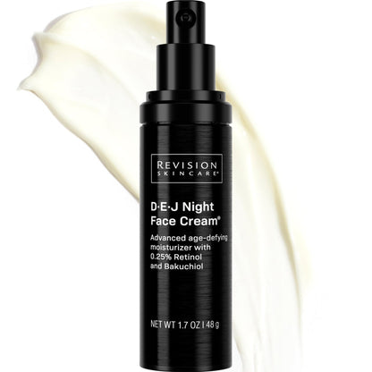 Revision Skincare D·E·J Night Face Cream®, Anti Aging Moisturizer, Antioxidant Rich with Retinol and Bakuchiol