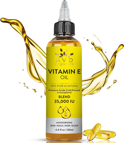 AVD Organics Rosmarinöl für Haarwachstum & Kopfhaut | Mit Biotin angereichert | Haarstärkend, pflegend und voluminös | Mit Jojoba- & Rizinusöl angereichert | GVO-frei 120ml