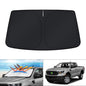 KUST Windshield Sun Shade for 2017-2026 Tesla Model Y/Model 3 Sunshade Accessories (Fit 2025-2026 Model Y Juniper / 2024 Model 3 Highland) Upgraded Foldable Sunshade, Blocks UV Rays Keep Car Cool