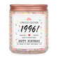 Homsolver 40th Birthday Gifts for Women Ideas, Decorations Gifts for 40 Year Old Woman, 40th Birthday Candles - Limited Edition 1986 Handmade (Vanilla Birthday Cake Scent with Sprinkles)