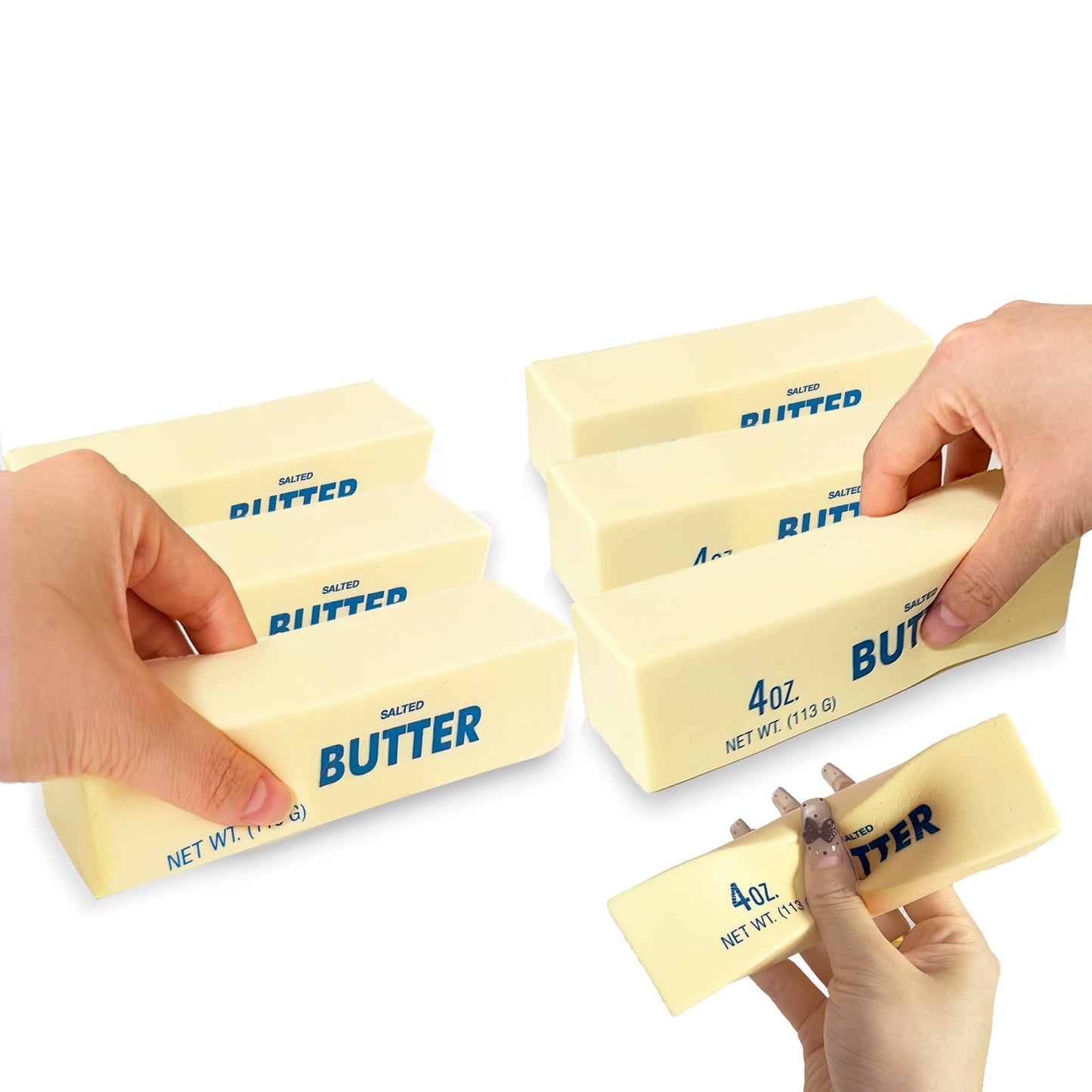 Butter Slow Rising Squishy，Squishy Toy,Dumpling Stress Balls，PU Materia Fidget Toy for Office or Party Favor