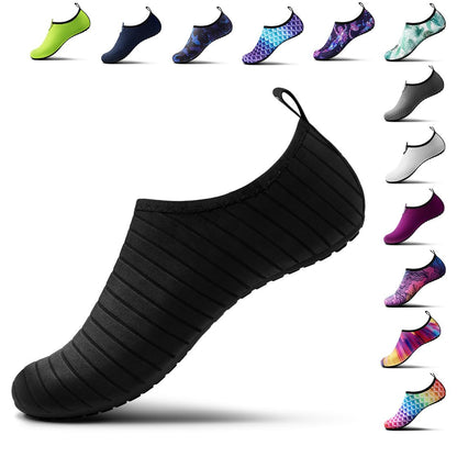 SIMARI Water Shoes for Women Men Swim Aqua Socks Beach Pool Essentials Barefoot Surf River Boat Kayak Sea Yoga Sand Exercise Sport Accessories Breathable Quick-Dry Adult Youth Kid Size SWS001
