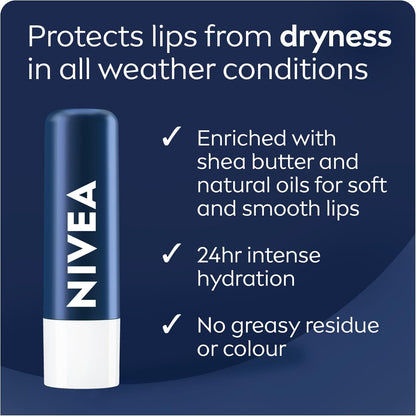 NIVEA Sun Lippenbalsam mit LSF 30 (2x4,8g) | Schützt vor Sonnenbrand, 24H Feuchtigkeit