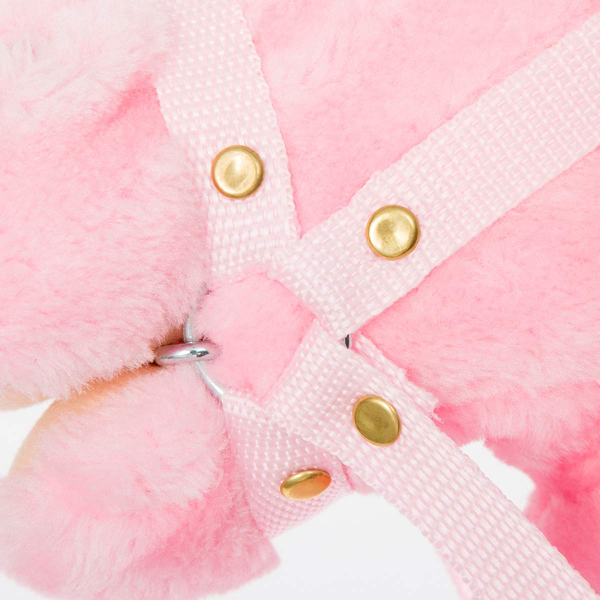 HollyHOME Plüsch Einhorn Steckenpferd mit Holzrädern Echten Pony Wiehern und Galoppieren Geräuschen Plüschtier Rosa 94 cm (AA Batterien Benötigt)