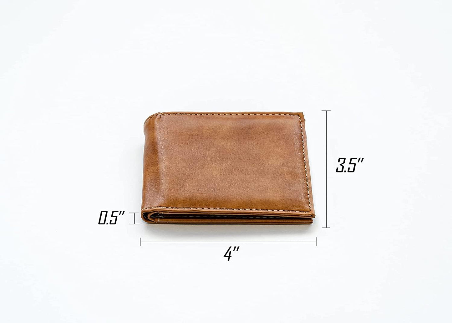 Rico Industries Bass Scene Laser Engraved Billfold Wallet