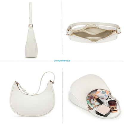 Barabum Kleine Umhängetasche für Damen, halbmondförmige Geldbörse, Y2K Trend Clutch Handtaschen