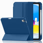 iMieet Case for iPad (A16)/iPad 10th Generation [11-Inch 2025/10.9 Inch 2022], Trifold Stand Smart Cover with Pencil Holder and Soft TPU Back, Supports Touch ID(Black)