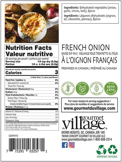 Gourmet du Village DIP Recipe Box French Onion Baked