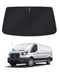 KUST Windshield Sun Shade for 2017-2026 Tesla Model Y/Model 3 Sunshade Accessories (Fit 2025-2026 Model Y Juniper / 2024 Model 3 Highland) Upgraded Foldable Sunshade, Blocks UV Rays Keep Car Cool