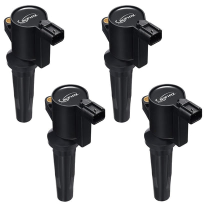 BDFHYK Ignition Coil Pack UF648 and Iridium Spark Plug 97390 Compatible with Jeep Grand Cherokee 2011-2015 Jeep Wrangler Dodge Charger Grand Caravan 2016 Chrysler 200 300 Jeep Coil Pack 3.6L Set of 6