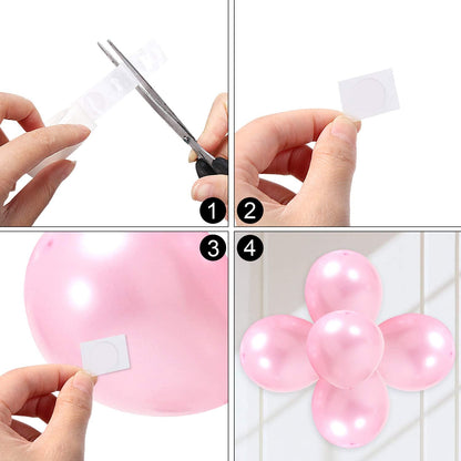 UPINS 1500 Stück Punktkleber, abnehmbares Klebeband für Ballons, 15 Rollen doppelseitige Punktaufkleber für Bastelarbeiten, Hochzeitsdekoration