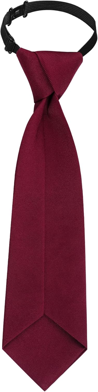 Sucrain 1 Stück Jungen Krawatte Vorgespunden Verstellbares Halsband Krawatte für Hochzeit Abschlussfeier Schuluniformen