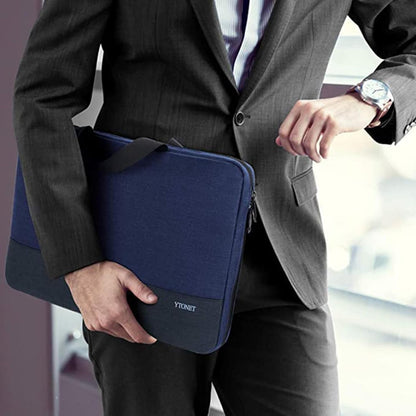 Funda para portátil Ytonet, bolsa para portátil TSA de 15.6 pulgadas, funda para portátil resistente al agua, bolsa de transporte para ordenador compatible con portátiles Lenovo, HP, Dell, Asus, regalos para hombres y mujeres, gris