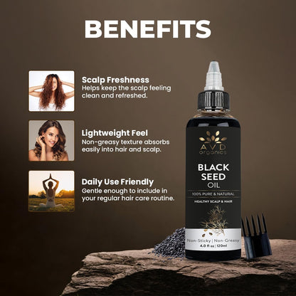 AVD Organics Rosmarinöl für Haarwachstum & Kopfhaut | Mit Biotin angereichert | Haarstärkend, pflegend und voluminös | Mit Jojoba- & Rizinusöl angereichert | GVO-frei 120ml
