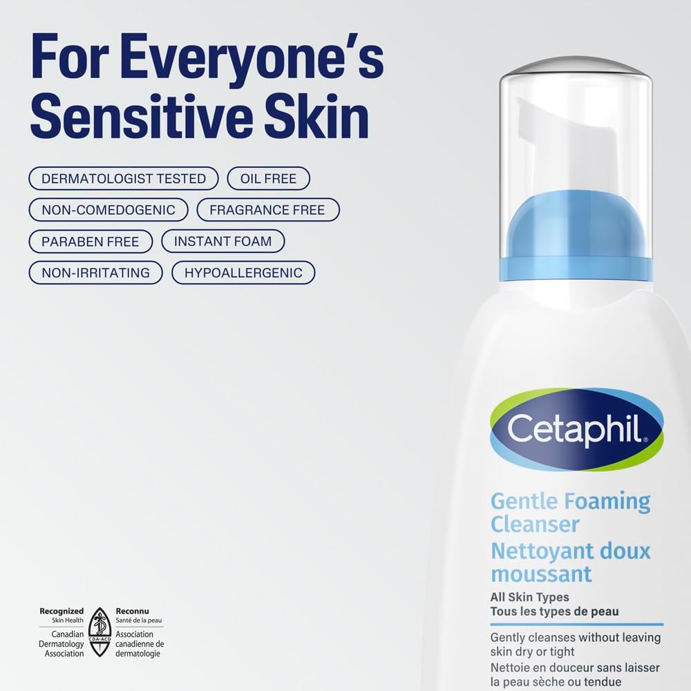 Cetaphil Milde Hautreinigung (473 ml) – Feuchtigkeitsspendende Gesichts- und Körperreinigung – Ideal für empfindliche, trockene Haut – Nicht reizend, parfümfrei und von Dermatologen empfohlen