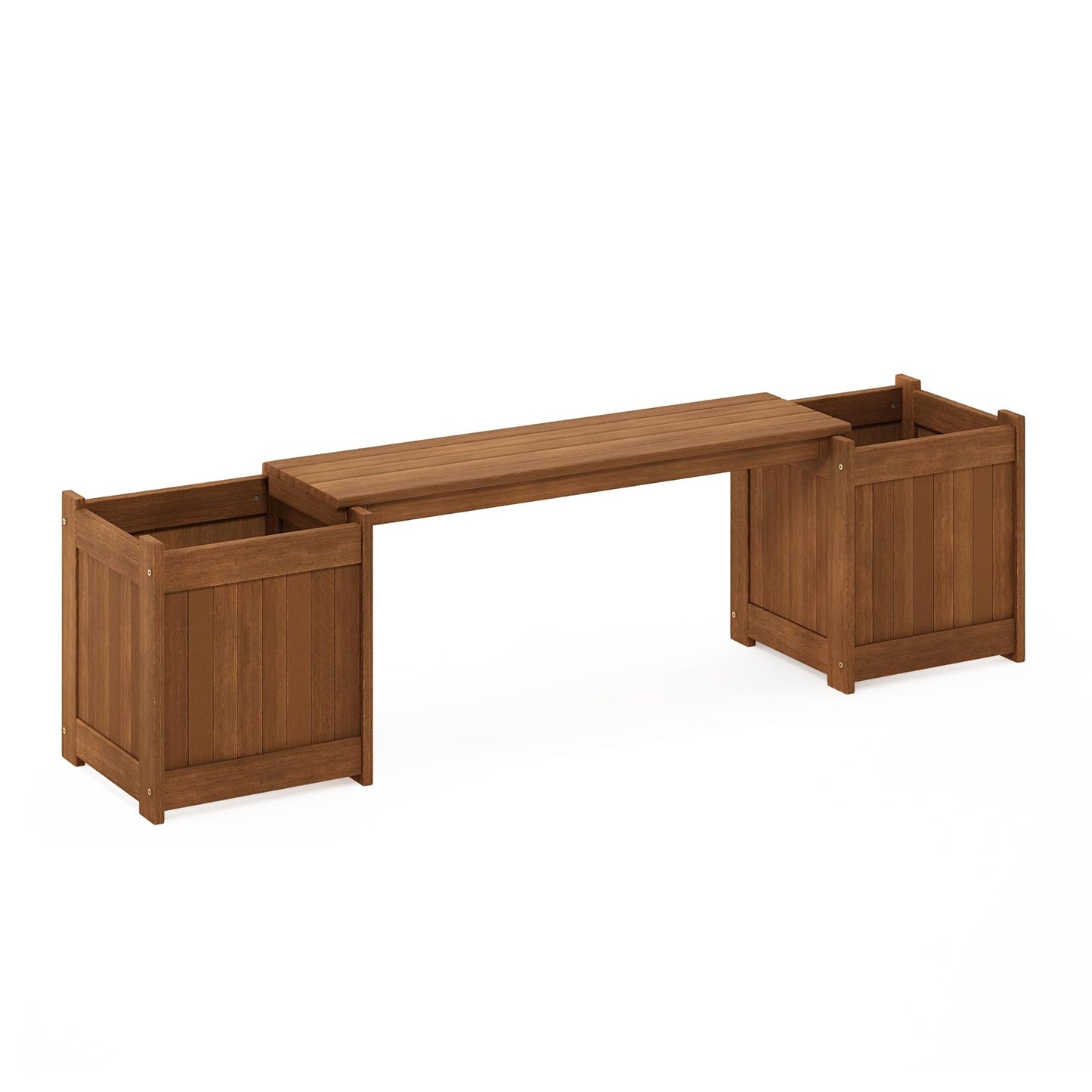 Furinno FG17478 Tioman Outdoor Patio Furniture Hardwood Potting Bench, Natural