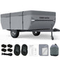 Umbrauto Class C RV Cover Fits 29-32’, Class C Motorhome Camper Cover, Heavy Duty 7 Layers Top Windproof Breathable RV Cover with 3Pcs Extra Straps, Adhesive Repair Patches, 6 Gutter Covers
