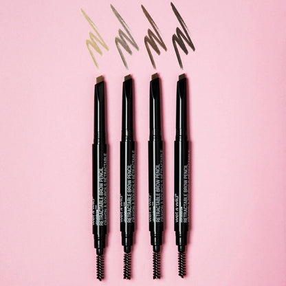wet n wild Ultimate Eyebrow Retractable Definer Pencil, doppelseitig, feine Spitze, formt, definiert, füllt Augenbrauen aus - Dark Brown