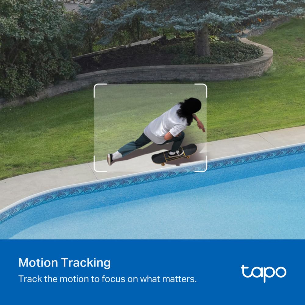 Tapo 1080P Outdoor Wired Pan/Tilt Security Wi-Fi Camera, 360° View, Motion Tracking, Works with Alexa & Google Home, Night Vision, Free AI Detection, Cloud & SD Card Storage(up to 512GB), Tapo C500…