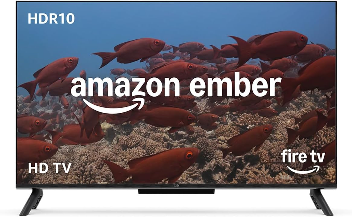 Amazon Ember 32" 2-Series with Fire TV (newest model), HD smart TV with Alexa Remote, fast streaming, Dolby Audio, Ambient Experience, free and live TV, Designed for Alexa+