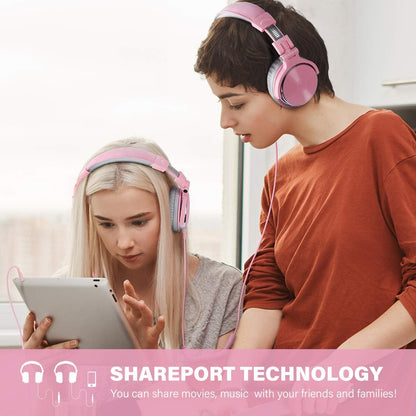 OneOdio Pro-10 Over-Ear Kabelkopfhörer für Schule Studio-Monitor & Mixing DJ Stereo-Headsets, 50mm Neodym-Treiber, Inline-Mikrofon, 3,5mm/6,35mm Klinke für Verstärker Computer Aufnahme Telefon Klavier Gitarre