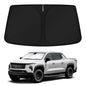 KUST Windshield Sun Shade for 2017-2026 Tesla Model Y/Model 3 Sunshade Accessories (Fit 2025-2026 Model Y Juniper / 2024 Model 3 Highland) Upgraded Foldable Sunshade, Blocks UV Rays Keep Car Cool